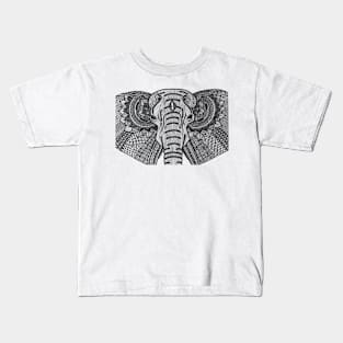 Elephant (Design on Front) Kids T-Shirt